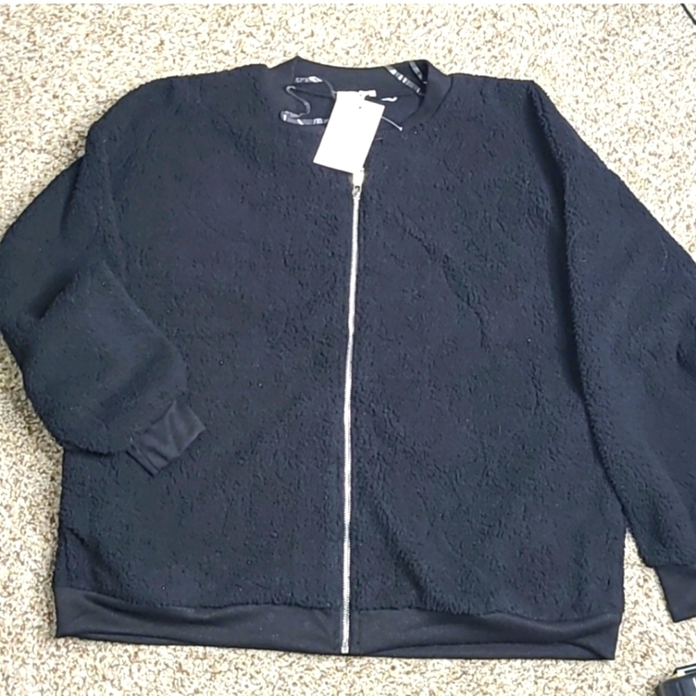 Black Women's Sweater Jacket